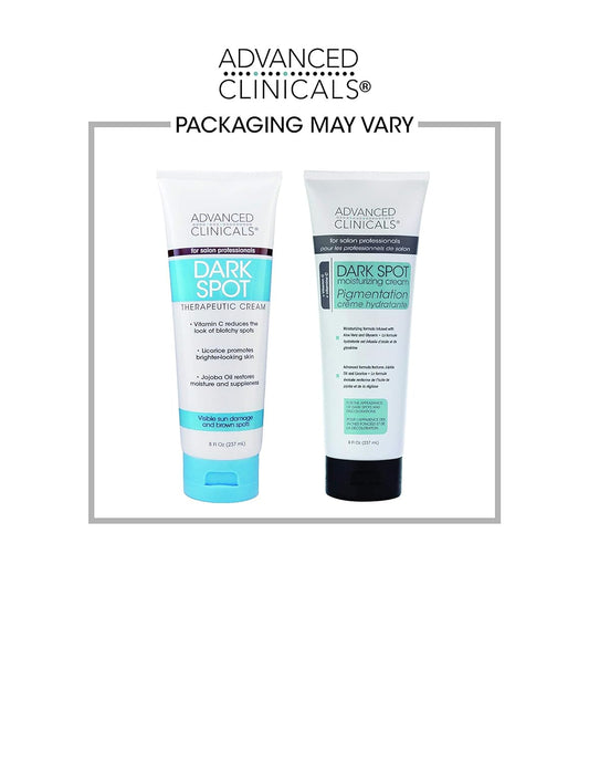 Advanced Clinicals Dark Spot Vitamin C Cream - Anti Aging Face, Hand, & Body Moisturizer (2-Pack)