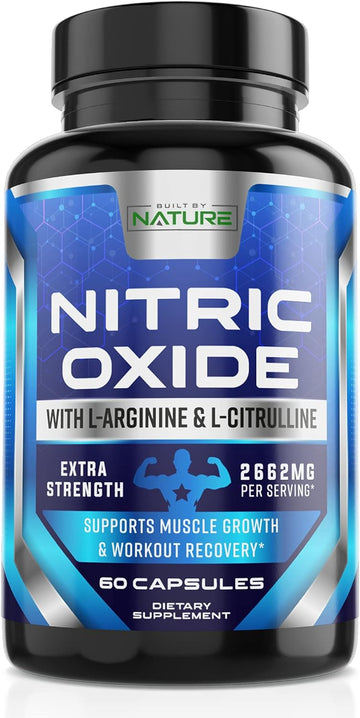 Nitric Oxide Supplement L Arginine Extra Strength - Citrulline Malate, Aakg, Beta Alanine - Premium Muscle Supporting Ni