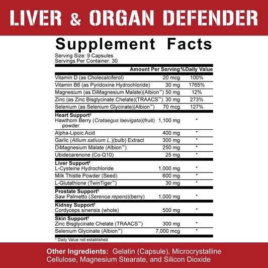 5% Nutrition 2-Stack | Liver & Organ Defender + Fasf | Liver, Kidney,