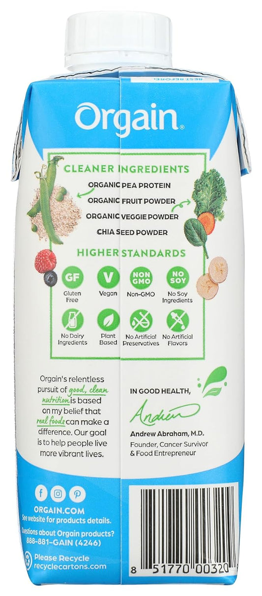 Orgain, Nutri Shake Vegan Sweet Vanilla Bean Organic, 11 Fl Oz
