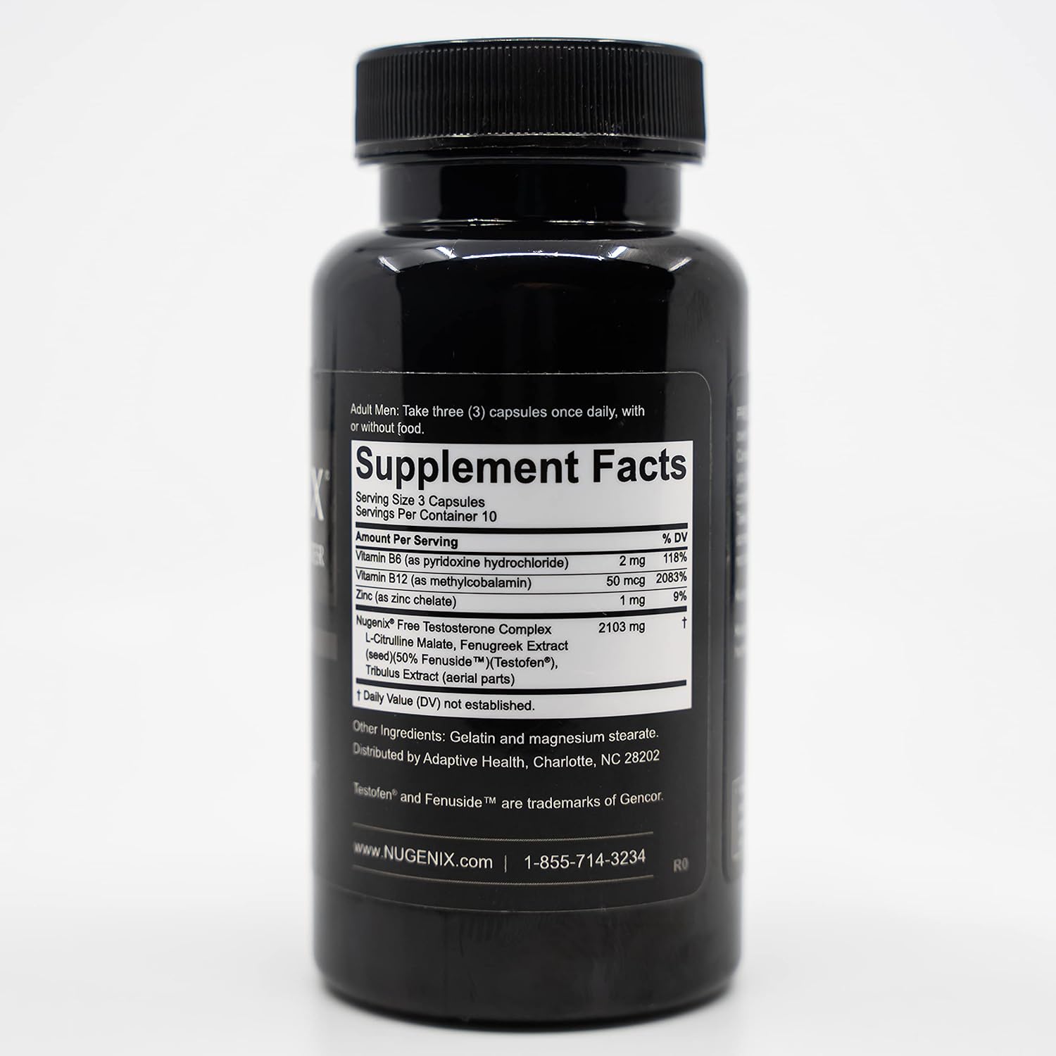 Nugenix Free Testosterone Booster Supplement for Men, 30 Co