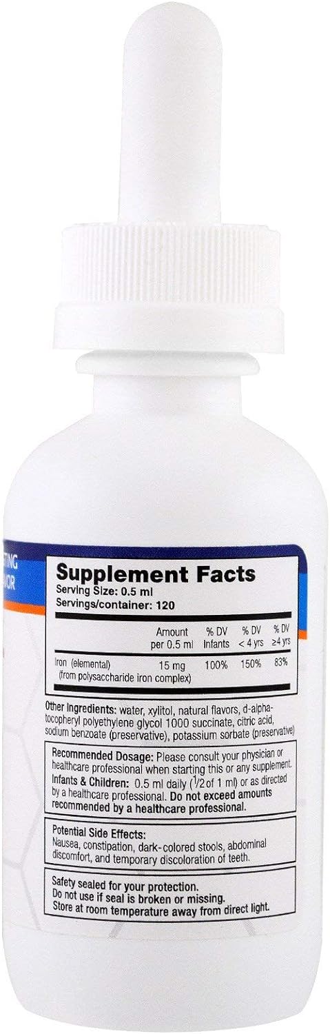 A.C. Grace Company, Iron Up, Liquid Iron Supplement, Grape Flavor, 2 F