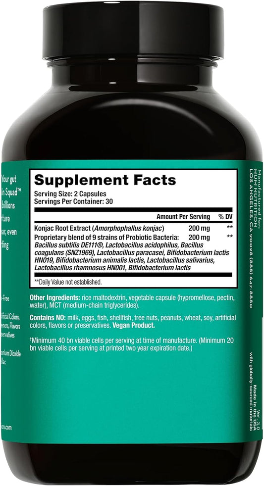 Hum Skin Squad - Probiotic Supplement For Clear Skin & Gut Health - Mi1.76 Ounces