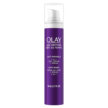 Wrinkle Cream by Olay Age Defying 2-in-1 Anti-Wrinkle Day Cream Plus Serum, 1.7 uid