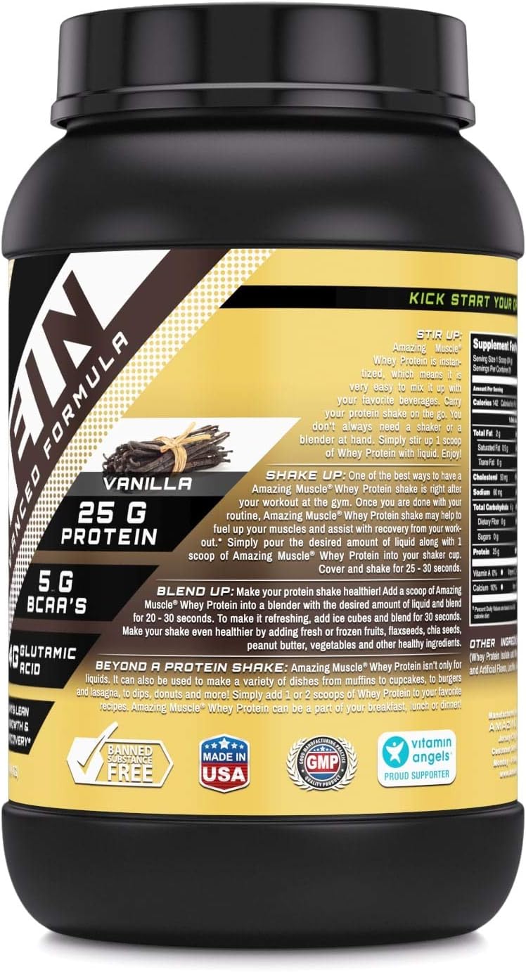 Amazing Muscle 100% Whey Protein Powder *Advanced Formula with Whey Pr