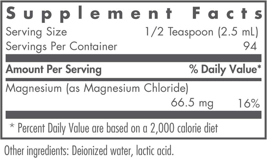 NutriCology Magnesium Chloride Liquid - Bone Support, Bioavailable For
