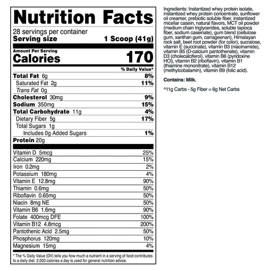 Transformhq Meal Replacement Shake Powder 28 Servings (Strawberry & Cr