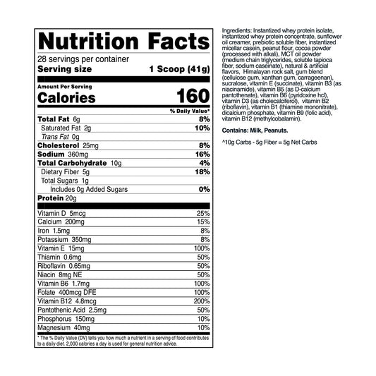 Transformhq Meal Replacement Shake Powder 28 Servings (Chocolate Peanu3.31 Pounds