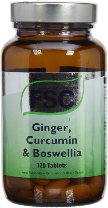 FSC Ginger Curcumin & Boswellia 120 Tablets