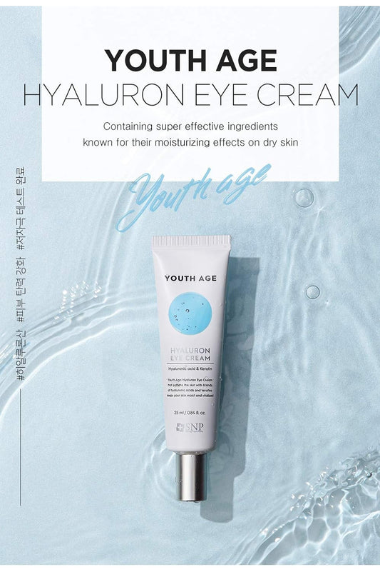 Snp Hydrating Eye Cream With Hyaluronic Acid, Lightweight Eyes Serum To Moisturizes & Smooth Fine Lines And Hydrate Eye Area, Suitable For Sensitive Skin - 25Ml