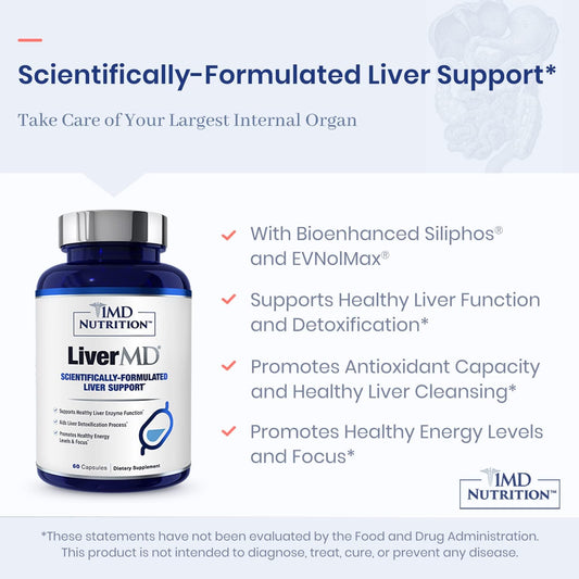 1Md Livermd - Liver Support Supplement | Siliphos Milk Thistle Extract