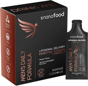 Codeage Daily Men Liquid Vitamins Supplement - Liposomal Multivitamin