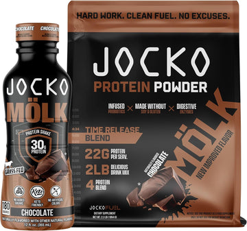 Jocko Fuel 2 Pack Bundle - Chocolate Molk Protein Powder & Rtd Protein