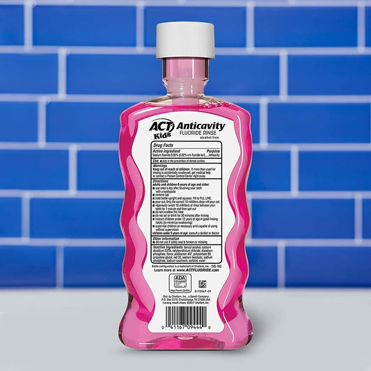 ACT Kids Anticavity uoride Mouthwash, Bubble Gum Blow Out 16.9