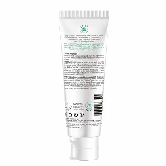 ATTITUDE uoride-Free Toothpaste, Plant- and Mineral-Based Ingredients, Vegan, Cruelty-Free and Sugar-Free, Whitening, Peppermint, 4.2  (16741)