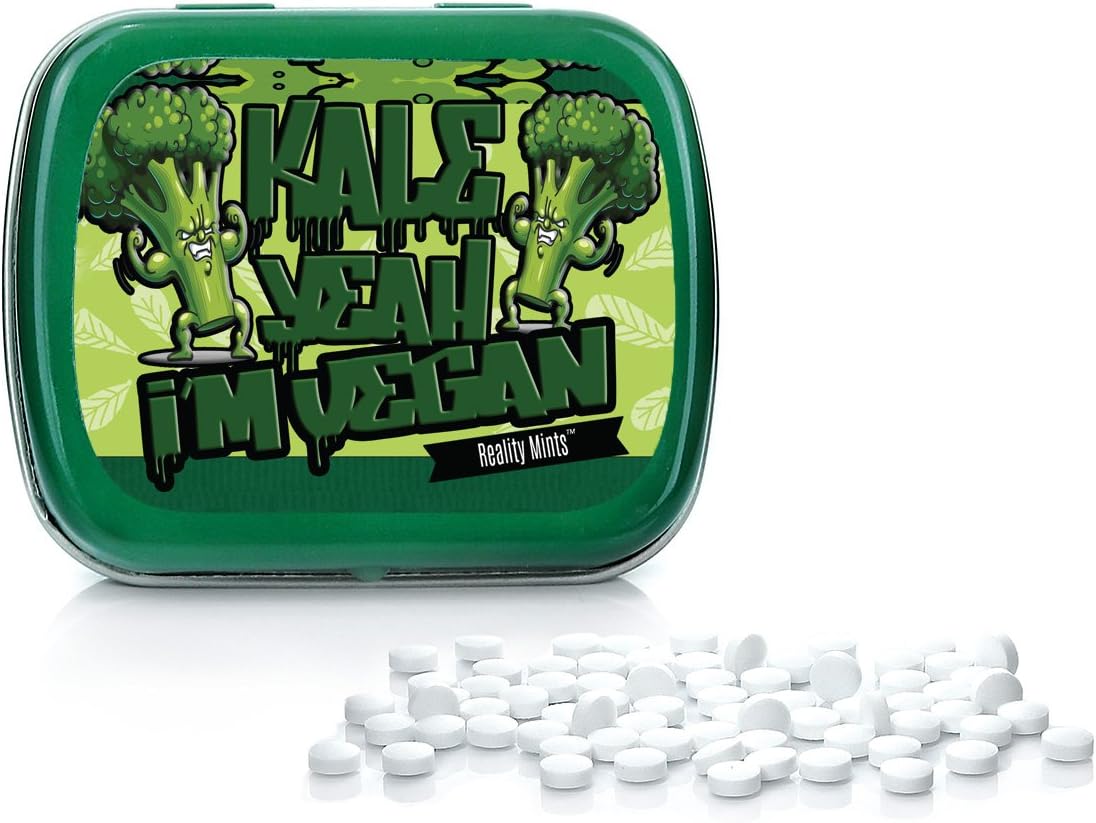 Gears Out Kale Yeah I’m Vegan Mints Funny Gag for Friends S