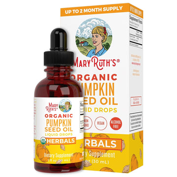 MaryRuth's Pumpkin Seed Oil Liquid Drops | Herbal | Urinary Tract Support | Hair & Skin Health | USDA | Sugar/Gluten Fre