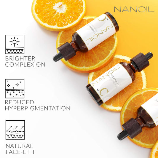 Nanoil Vitamin C Face Serum 50 - Brightening, Illuminating & Rejuvenating Face Serum with Vitamin C