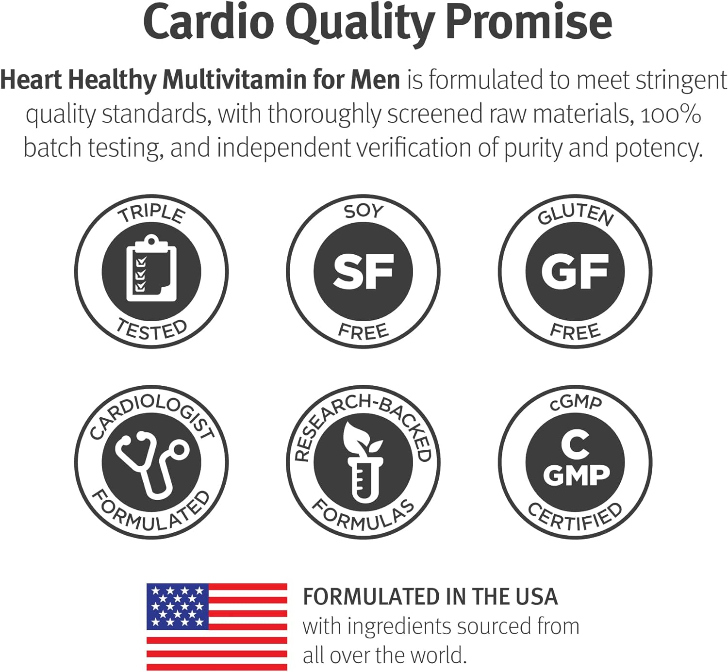 Dr. Sinatra Heart Healthy Multivitamin for Men with Vitamin D 1000 IU,