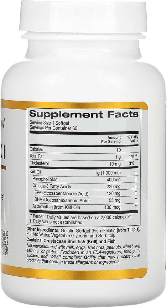 Premium Krill Oil with Superba2 by California Gold Nutrition - Bioavai