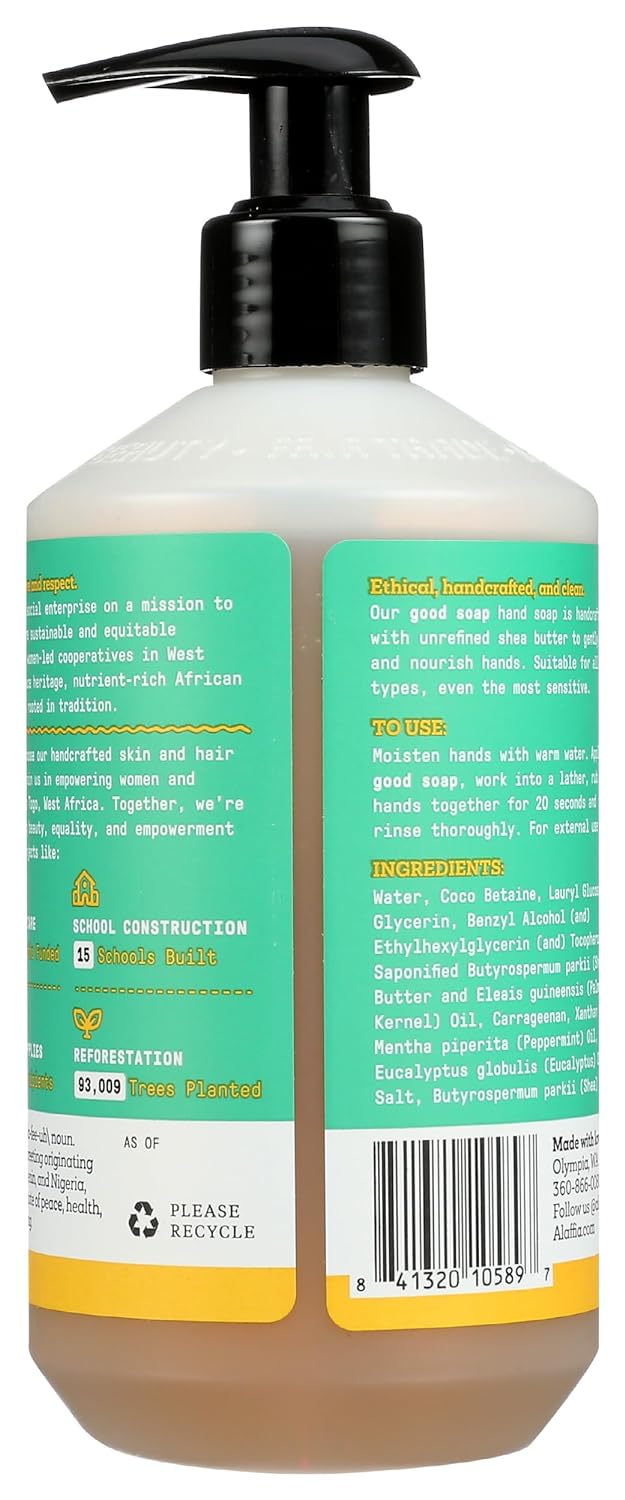 Esupli.com  Alaffia Good Soap Eucalyptus Mint Hand Soap, 12