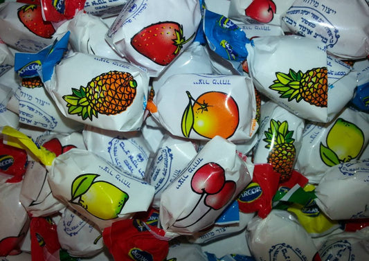 Arcor Kosher Assorted Fruit Flavored Hard Candy With Chewy Centers 470-Grams Bag = Total 940-Grams (2.072Lb) (Pack Of 2)