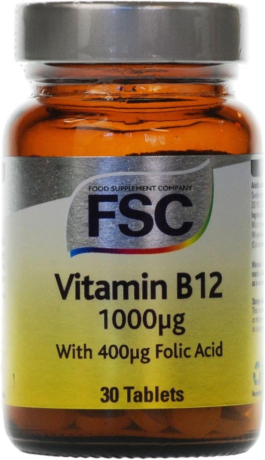 FSC 1000ug Vitamin B12 - Pack of 30 Tablets