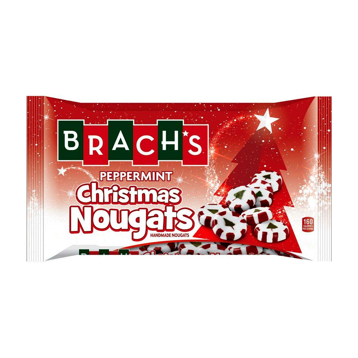 Brach's (1) bag Peppermint Christmas Nougats - Handmade Hol