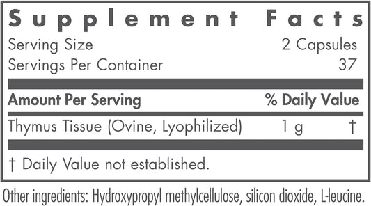 Nutricology Thymus, Vegicaps, 75-Count2.4 Ounces