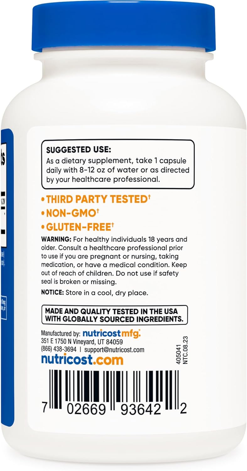 Nutricost Goldenseal Root 600mg, 120 Capsules - Non-GMO, Gluten Free,