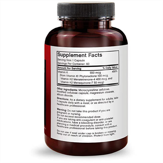 Futurebiotics Vitamin K Triple Play, 60 Vegetarian Capsules