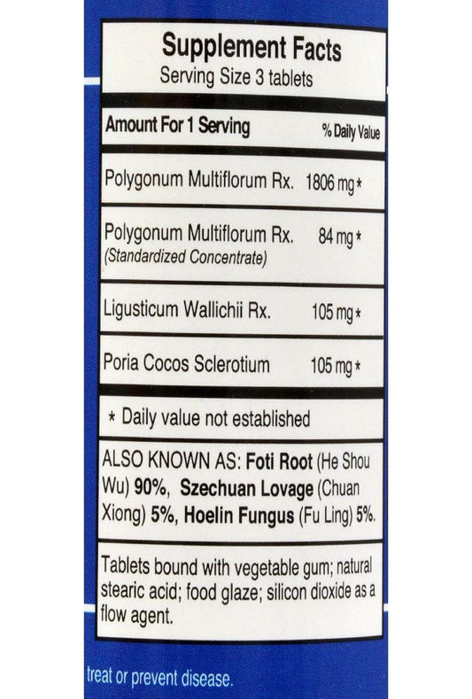 Dr. Shen's Shou Wu Youthful Hair Pill - 700 mg - 200 Tablets