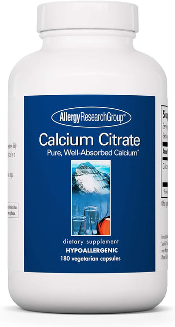 Allergy Research Group - Calcium Citrate - Bone, Teeth, Muscle, Nerve