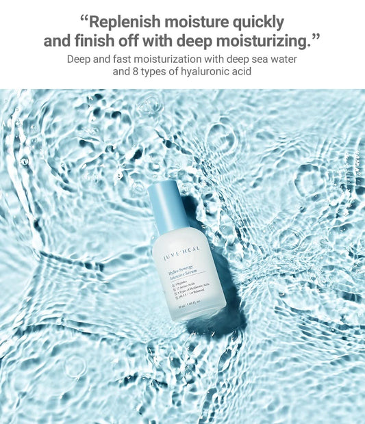 JUVEāHEAL Hydro Synergy Intensive Serum (1.69 ..) - Hyaluronic, Moist, Soothing, Recovery, Mildly Acidic, Non-Sticky Facial Skincare