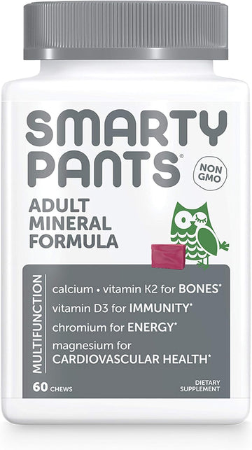 Smartypants Adult Daily Mineral Vitamins: Calcium, Magnesium Citrate,