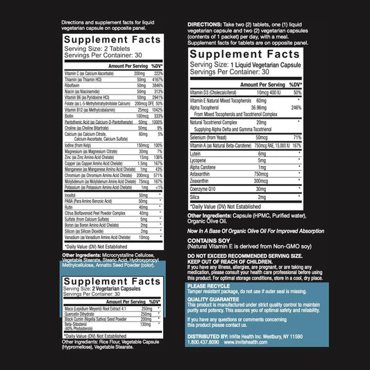 Invite Health Mens Multivitamin - Comprehensive Daily Multivitamin Wi