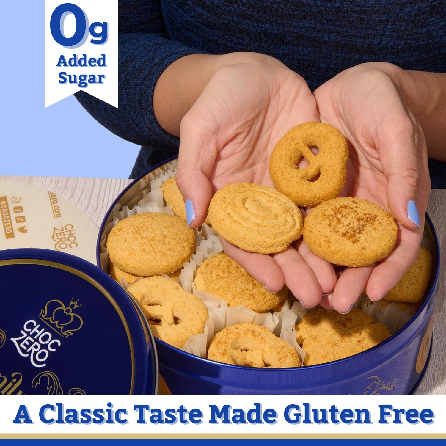 ChocZero Keto Butter Cookies - Sugar Free Danish Shortbread