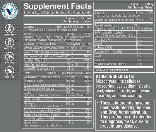 Ultimate Man 50+ Multivitamin (180 Tablets) by The Vitamin Shoppe180 C