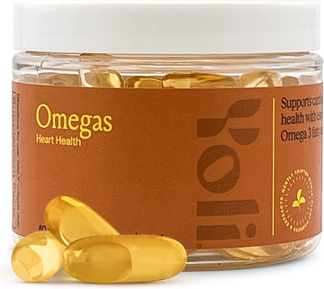 Yoli? - Omegas - Fish Oil Omega 3 Supplement with Vitamin D3 - Fish Oil Capsules with EPA and DHA Omega 3 Fatty Acids fo