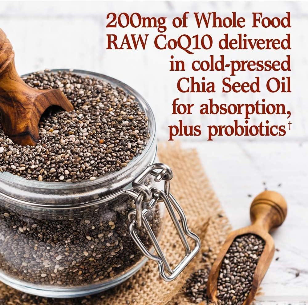 Garden of Life Vegetarian Omega 3 6 9 Supplement - Raw CoQ10 Chia Seed