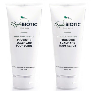 Apple Cider Vinegar Scalp Scrub 2PK - Exfoliating Scalp Treatment with Coconut & Sesame Seed Oils - Moisturizes & Relieves Itchy, aky Skin. Hair Scrub & Scalp Cleanser for Build Up, Healthy Hair
