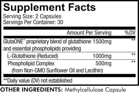 Codeage Liposomal Glutathione 1000 Mg, Glutaone Antioxidant