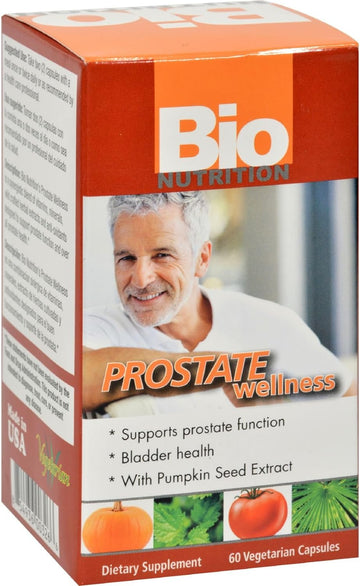 2 Pack Of Bio Nutrition Prostate Wellness - 60 Vegetarian Capsuless -