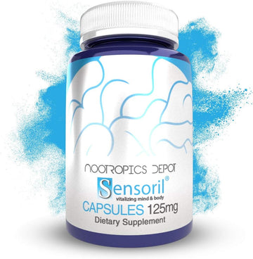 Nootropics Depot Sensoril Ashwagandha Capsules | 125Mg | 90 Count | Ay