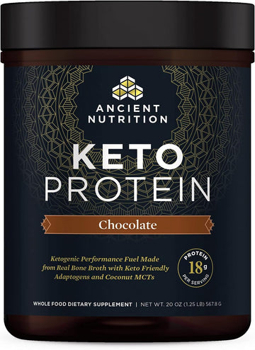 Ancient Nutrition Keto Protein Powder, Ketoprotein With Fats From Bone