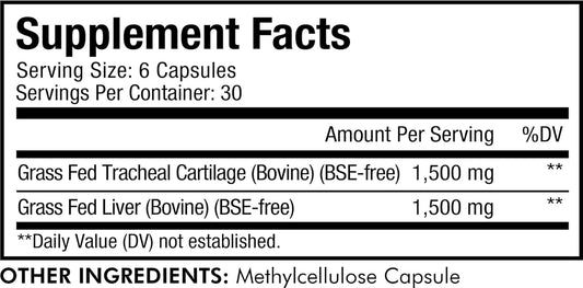 Codeage Grass Fed Beef Cartilage Supplement - Freeze Dried,