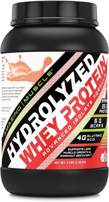 Amazing Muscle Ultra Pure Hydrolyzed Whey Protein Isolate * Supports L