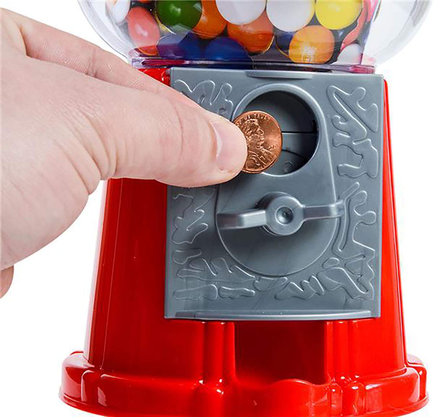 Classic Red Dubble Bubble Gumball Machine - with Refill Cart