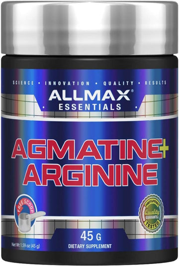 Allmax Agmatine Arginine - 45 G - Modulates Nitric Oxide Levels - Improves Body Composition - 45 Servings