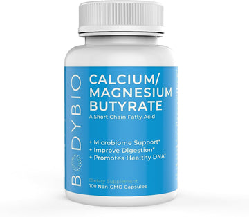 Bodybio Butyrate With Calcium & Magnesium - Supports Healthy Digestion